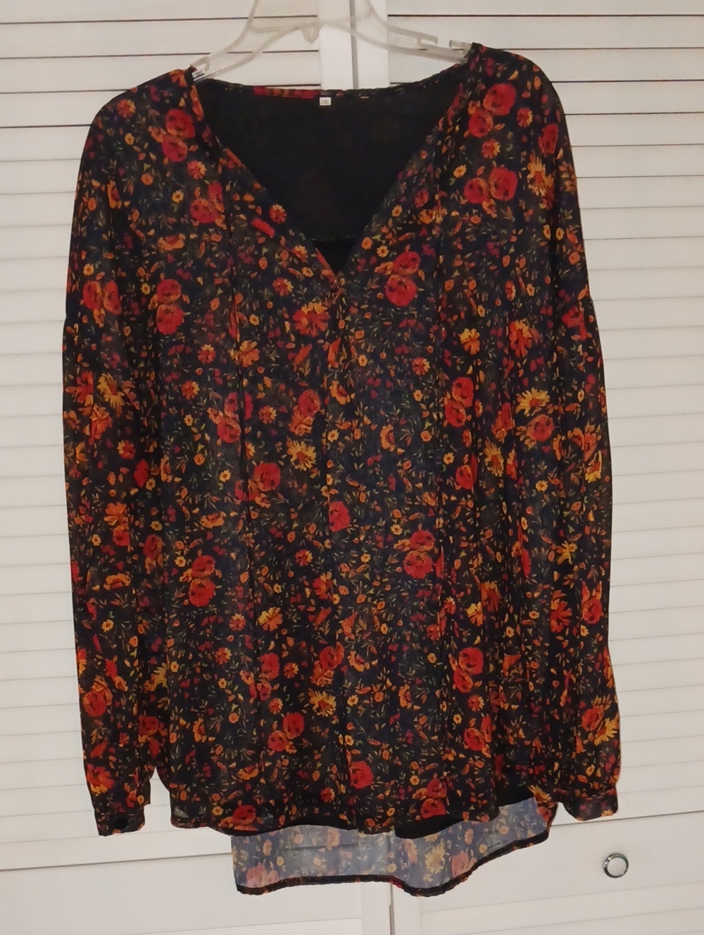 Dark Floral Blouse
